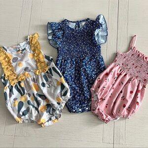 18-24 month baby girl rompers bubbles